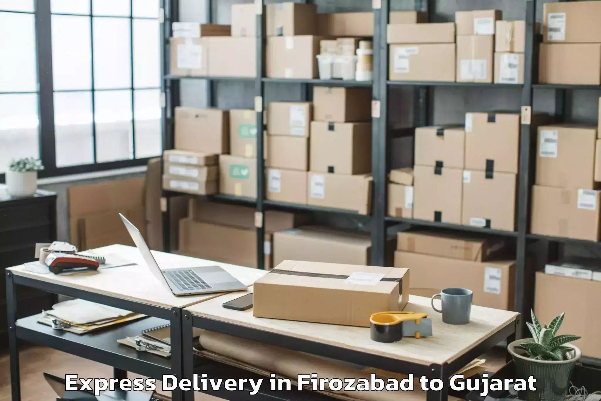 Discover Firozabad to Hazira Express Delivery